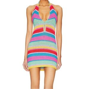 Kalisse halter mini dress